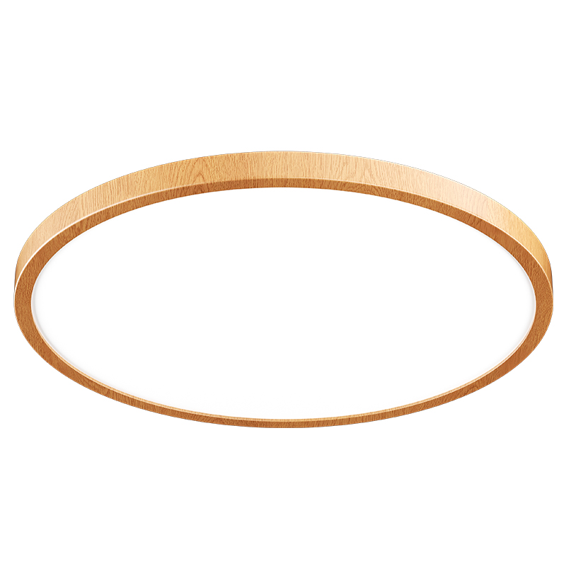 Ultra Thin Dial Wood Pendant Grain Round Led Ceiling Lamp AR-LCL-UT-231