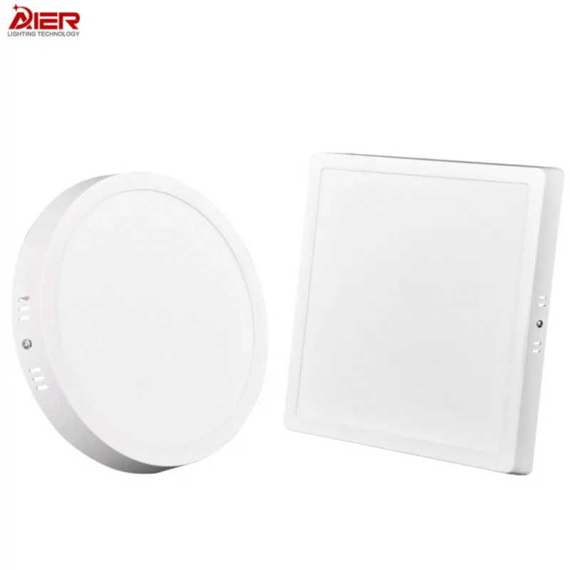 Led Ceiling Slim Panel Light Surface Mounted Round Square AR-LPL-SMR-6W-N