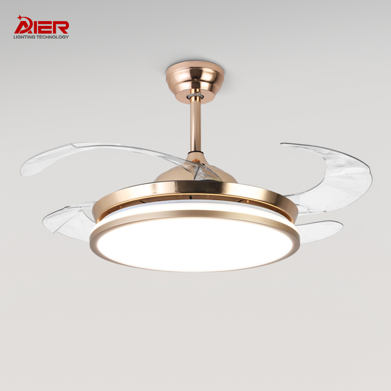 42'' Iron ABS Body LED Ceiling Fan with Lights AR-CFL-R-309-G