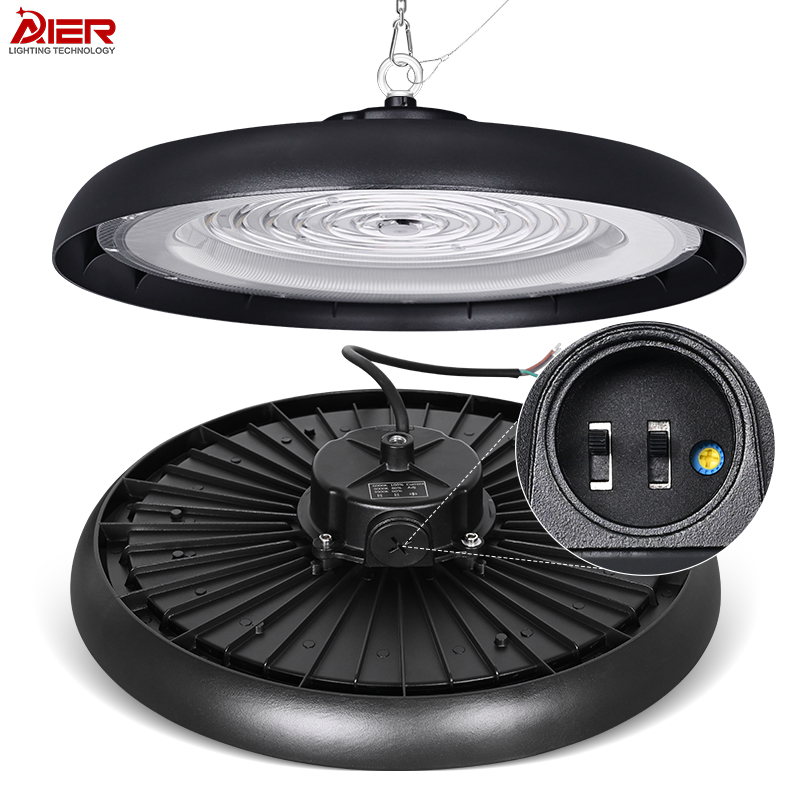 3CCT and 3Wattage Dia Switch Dimmable UFO LED HIGH BAY LIGHT AR-LHB-MAX-Dia-100W