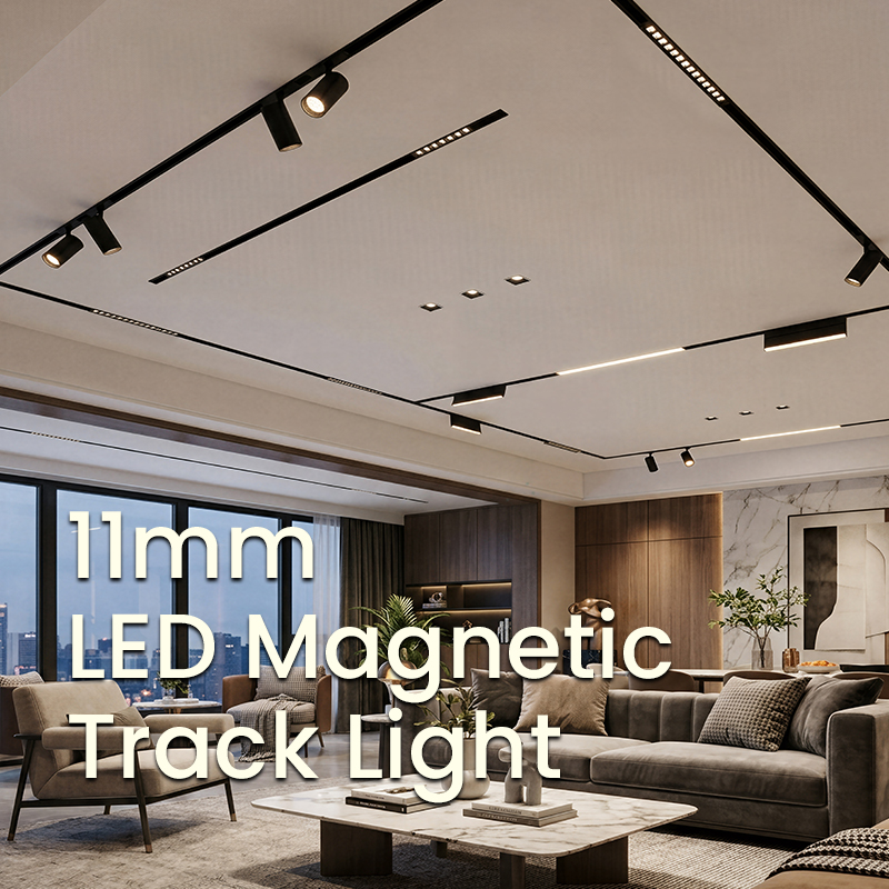 Modern 11mm Ultra-Thin LED Magnetic Track Light