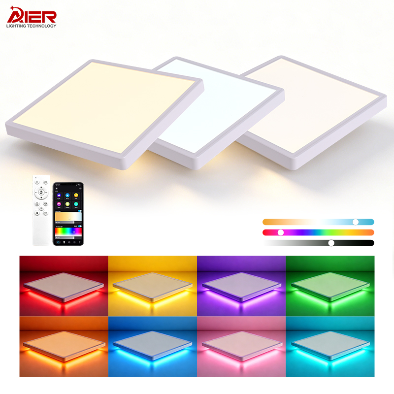Backlit RGB Design Square LED Ceiling Light AR-LCL-UT- 300-R