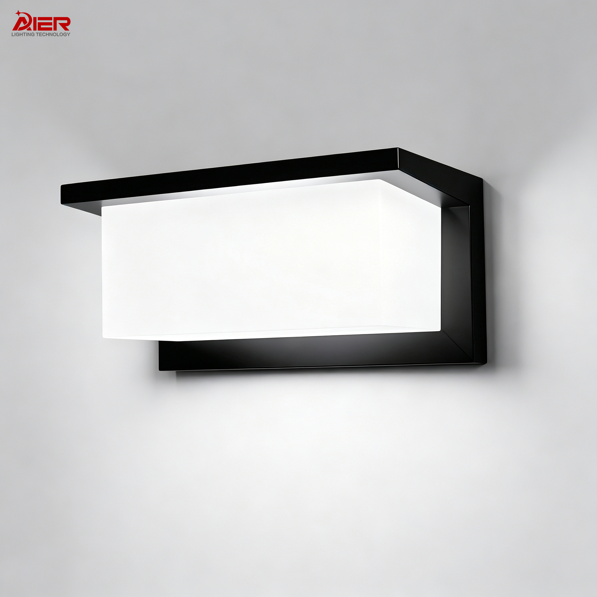 Outdoor LED Wall Light Black Rectangular AR-912